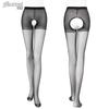 Medias abiertas sexys Yimu, lencería sexy para mujer, pantimedias transparentes, suministros para adultos, comercio exterior 7305