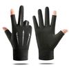Luvas de Seda Gelada para Primavera e Verão para Homens e Mulheres, Mangas com Proteção Solar para Dirigir e Ciclismo, Luvas Solares de Meio Dedo sem Dedos com Proteção UV