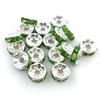 Misturado 100 8mm acessórios de contas artesanais anel de broca espaçador de contas cor diamante espaçador roda anel acessórios de joias faça você mesmo