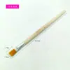Pincel de Mango de Madera Natural con Cerdas de Nylon para Gouache, Acuarela, Pintura Acrílica, Pincel Plano Industrial para Principiantes y Niños