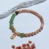 Pulseras de Cristal de Fresa Natural con Múltiples Círculos Estilo Sencillo de Nicho de Instagram Pulseras de Perla Granate de Múltiples Estilos de Círculo Único y Múltiples Círculos