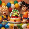Decoración de pastel con tema de cumpleaños transfronterizo tarjeta grande fiesta decoración de fiesta adorno para pastel caricatura