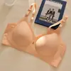 Sujetador de Soporte Suave con Tiras de Gel Sin Costuras de Tamaño Grande Europeo y Americano para Bustos Grandes, Efecto Reductor y de Reúne, Sujetador Cómodo para Mujer 3389