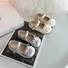 Zapatos Mary Jane para Niñas, Suela Suave de Cuero, Moño, Zapatos de Princesa Estilo Coreano, Zapatos Individuales de Otoño para Niños, Zapatos de Cuero de Moda para Niños Pequeños