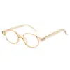 2026 Nuevo Modelo Transfronterizo Inserto de Propionato Montura de Gafas Ovalada Vintage Montura Unisex Estilo Nerd Montura Pequeña para Miopía