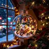 Pingente de Decoração de Árvore de Natal Bola de Natal Bola Transparente de Natal Criativo Transfronteiriço Árvore de Natal Festival Esportivo Bola de Plástico