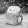 Aplicável a Apple airpods 1ª 2ª Geração 3ª Geração Capa de Fone de Ouvido com Diamantes Colados Conjunto de Diamantes Fone de Ouvido Bluetooth airpods