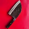 Martillo Forjado a Mano Patrón Cuchillo de Anciano Cuchillo de Cocina para Cortar Pollo y Pato Cuchillo de Doble Propósito Yangjiang Red Net Red Fish