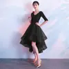 Elegante Vestido de Noche Negro para Mujer, Nuevo Estilo 2026, Socialité de Banquete, Elegante, Adelgazante, Vestido Ajustado, Estilo Largo