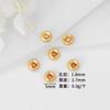 Accesorios de bricolaje regulares de 5 mm, rueda de oro de 14 k, espaciador de cuentas, espaciador de cuentas, junta de cuentas, material de cuentas de pulsera