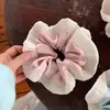 Estilo Coreano Plissado Mercerizado Borda de Orelha Anel de Cabelo Intestino Grosso 2025 Novo Cetim Doce Moda Acessórios de Cabelo Versáteis para Mulheres