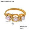 Anillo misterioso de acero inoxidable con cuentas de circonita, apertura lateral, ajustable, no se decolora, joyería de lujo ligero para mujer, ventas directas de fábrica