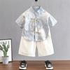 Traje Hanfu de Verano 2026 Estilo Nuevo para Niños, Traje Tang para Bebé, Estilo Nacional, Manga Corta, Delgado, Ropa Nueva de Estilo Chino para Niños