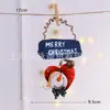 Decoración navideña pequeño colgante retro nostálgico resina ratán anillo hombre mayor decoración europea escena árbol de Navidad diseño