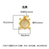 Prata de Lei S925 Estilo Ins Pequeno Pingente de Zircônia Colorida Fresca DIY Pulseira de Cristal Pulseira Acessórios de Prata Material