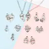Accesorios para Joyería Transfronterizos Aleación Accesorios para Joyería DIY Pulsera de Plata del Tíbet Collar Colgante Colgante Modelo de Pareja Amor