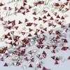 Decorações para Nail Art Ankara Vermelho Zircônia Fundo Plano Super Brilhantes Irregulares Borda Chanfrada Mini Micro Zircônia Pedraria Decorações Acessórios de Unha Usáveis