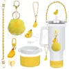 Accesorios Decorativos Stanley Correa de Mano de Cuerda Trenzada Estuche para Labial Llavero Duende Briqueta Funda de Silicona Antideslizante para Taza