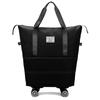 Bolsa de equipaje al por mayor tela Oxford gran capacidad expandible rueda universal bolsa de viaje compras diarias mochila portátil