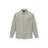 Camisa Plaid Japonesa Retro Tendência Primavera e Outono OLDTRIBE para Homens, Camisa de Manga Longa Xadrez Tecido Bolha CS29