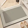 Alfombrilla de Baño Moderna Minimalista de Barro de Diatomeas Suave Felpudo Antideslizante de Secado Rápido para Puerta de Baño Felpudo Absorbente de Agua para Inodoro