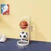 Estante de Almacenamiento para Baloncesto, Estante de Almacenamiento para Pelotas del Hogar, Estante Plegable de Almacenamiento para Equipamiento Deportivo de Fútbol, Estante Organizador de Múltiples Niveles para Interiores