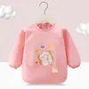 Babero para comer bebé, ropa protectora de manga larga para niños con diseño invertido, bata impermeable y anti-suciedad para otoño e invierno, babero para comida de bebé