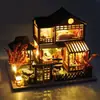 Tianyu DIY Cabaña Mini Sakura Tingju Ensamblado a Mano Miniatura Estéreo Casa Modelo Regalo Adornos Creativos