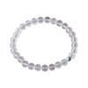 4mm Natural Pulseira de Cristal Branco para Mulheres Fresco Gelo Pedra Crua Pulseira de Turquesa para Mulheres Atacado