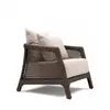 Novo Estilo Chinês Móveis de Sofá de Rattan para Exterior Cadeira de Rattan Sofá de Rattan Sofá de Rattan para Terraço Mesa de Centro de Imitação de Rattan para Exterior Combinação