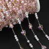 Cadena de Joyería Hecha a Mano DIY Accesorios Mariposa Espaciador Perla Cadena de Cobre Pendientes Borla para Ropa Materiales Hechos a Mano Venta al por Mayor