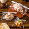 Bolsa transparente para empaque de pan bagellas para hornear tostada europea puede elogiar bolsa autoadhesiva bolsa para comida de dona de hojaldre bolsa autosellable