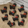 Botões de cerâmica fofos de cachorrinho pintados à mão, materiais para pulseira DIY feita à mão e acessório de vestuário, contas soltas