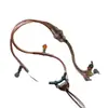 Cordón de Cuero Retro Desgastado Cadena para Clavícula Estilo Tibetano Cordón Colgante Ámbar Jade Cordón Colgante Cordón para Tejer Unisex Versátil