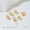 Contas Espaçadoras de Estrela de Cinco Pontas com Zircônia Banhadas a Ouro 14K Material para Acessórios de Joias de Cristal para Pulseira e Colar Feitos à Mão DIY