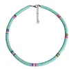 Collar de Cerámica Blanda Transfronterizo Colorido Color Mixto Color Sólido Estilo Femenino Cordón Hecho a Mano Gargantilla de Cerámica Blanda Venta al por Mayor