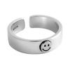 Cross-border novo smiley ring suit smiley três peças abertura anel ajustável fabricante de fonte