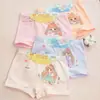 Embalaje de Cartón Ropa Interior Infantil Algodón Puro Niñas Estudiante Boxer Briefs Bebé Niño Shorts de Boxeador Ropa Interior de Dibujos Animados