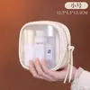 Bolsa Cosmética Translúcida Esmerilada de Nuevo Producto Transfronteriza Bolsa Portátil para Almacenamiento de Cosméticos de Viaje Bolsa Impermeable para Retoques de Maquillaje Bolsa para Brochas