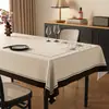 Toalha de mesa luxuosa e de alta qualidade, resistente ao calor, à prova d'água, à prova de óleo, lavável, estilo vintage, capa de mesa de centro resistente à sujeira