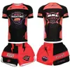 Conjunto de Treino de Boxe Luta MMA Artes Marciais Corrida Fitness Esportes Traje Sanda Manga Curta