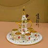 Artesanías de Lata de Colores de Característica Étnica de Xinjiang Adornos Pequeños Utensilios para Vino Regalos de Botella de Vino de Metal Regalos Conmemorativos