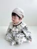 26 Mameluco de Bebé Estilo Coreano Estilo Ins Tejido de Manga Larga Mono Estampado Venta de Liquidación Vestido de Princesa para Bebé