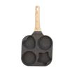 Sartén para huevos doméstica, sartén para hamburguesas, sartén para panqueques, artefacto para freír huevos de cuatro agujeros, sartén antiadherente, sartén para huevos, sartén para desayuno