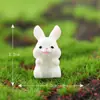 Enfeites de Paisagem em Miniatura, Desenhos Animados de Animais Fofos, Coelhos de Desenho Animado Fofos, Adoráveis Acessórios de Jardinagem de Coelho, Acessórios de Resina