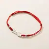 Pulseira Cruzada Aliexpress Prata S925 Símbolo do Infinito Pulseira Trançada Simples Pulseira DIY Joias Atacado