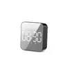 Reloj despertador digital de espejo transfronterizo, luz nocturna LED, adorno de escritorio específico para estudiantes, pantalla enchufable, reloj electrónico inteligente