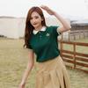 Uniforme escolar de verão para alunos do ensino fundamental, terno de verão para jardim de infância, terno de verão para formatura, terno para fotos, terno de classe infantil verde