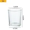Copo de Vela Transparente, Suporte de Vela Doméstico Espessado, Recipiente de Vidro, Garrafa de Aromaterapia Atacado, Copo de Vidro, Copo Vazio, Ornamento de Fragrância