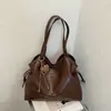 Bolso de mano de color liso para mujer, estilo coreano, sin esfuerzo chic, colección de otoño 2026, bolso de hombro, bolso tote con un diseño elegante
